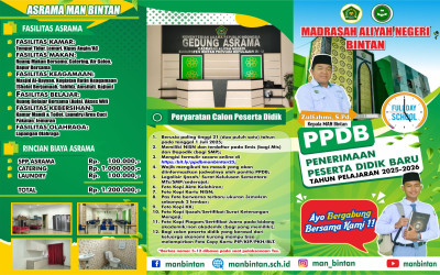 Brosur PPDB MAN Bintan Tahun 2025 dan Jadwal Imsakiah Ramadhan 1446 H/2025 M Telah Dirilis